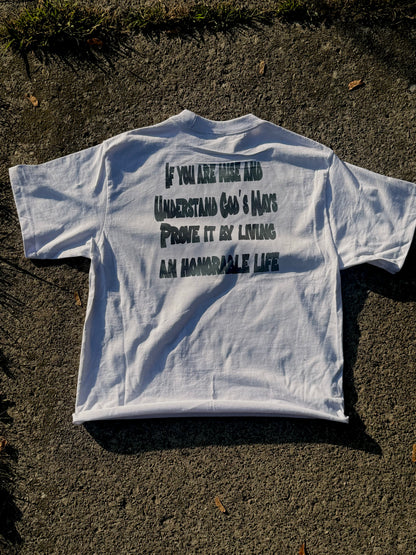 James 3:13 White Tee